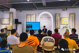 阳明文化委员会王梅林会长到南宁市王宝心书法艺术馆讲授阳明文化图片