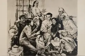 庆祝华国锋任中共中央主席庆祝粉碎四人帮伟大胜利美术作品选-6图片