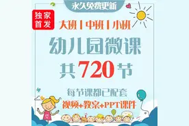 720节幼儿园五大领域微课！含PPT课件+教案反思+视频..图片