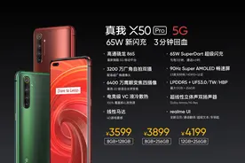 杨紫新款！realme真我X50 Pro正式发布，神仙颜值仅3599起图片