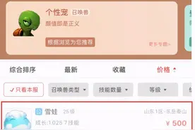 梦幻西游：新的低等级召唤兽不是个性宠，可以无视藏宝阁出售规则图片