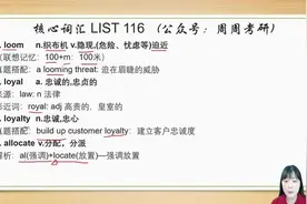 考研英语核心词汇List 116（英一英二通用）图片