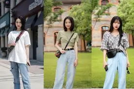 夏日怎样搭配阔腿裤，可以更加的休闲减龄呢？图片
