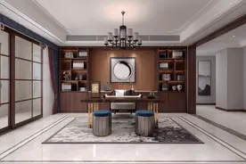 216m²静雅新中式大宅，演绎诗意栖居生活图片
