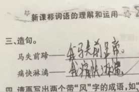 “最懒小学生”造句投机取巧，老师却全部打勾，网友乐了：没毛病图片