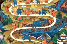 「雪域风物小百科」西藏最常见的壁画：十象图图片