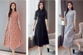 旗袍是中国服饰的精髓，“改良版”的现代旗袍更优雅，也更妥帖图片