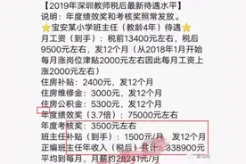 深圳小学教师的工资图片