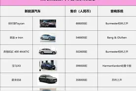 坐在新能源车里哭只因音响太好？看看热门车型都用哪个品牌图片