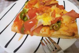 披萨好吃饼皮是关键，在家自制健康香软披萨饼皮，成本不到3元图片
