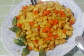 三步出锅！炒疙瘩，就是这么简单！在家就能品尝地道的北京美食图片