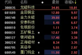 中国成全球最大稀土进口国！中美贸易及收储因素等推动，中重稀土价格大涨！稀土板块龙头三连板图片