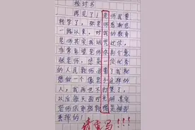 小学生检讨书火了，表面诚恳实际却“骂老师”，网友：必须请家长图片