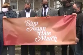 美多地持续爆发“反仇视亚裔”集会 亚裔抗议者：我们的遭遇在历史课本上仅占一两页图片
