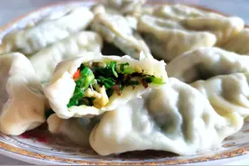 这个素馅料饺子，家常食材做法简单，我家隔三差五就想吃，太鲜美图片