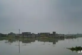因煤矿开采，这里形成了全国第四大淡水湖，吞没周边村庄图片