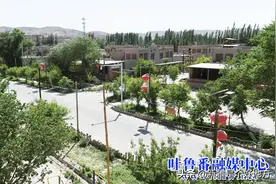 吐鲁番市高昌区交河小镇美如画图片