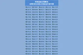 河南高速交警实名曝光100辆车，车牌号公布图片