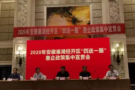 2020年安徽巢湖经开区"四送一服"惠企政策集中宣贯会召开图片