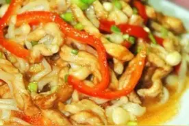 精选美食：金针菇炒肉丝、红椒苦瓜丝、葱油金针菇、笋干咸肉豆瓣图片