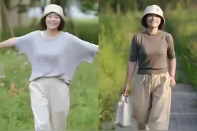 四五十岁女人穿T恤，记住“3穿3不穿”，时髦显瘦又减龄，好看图片
