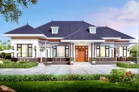 湖北夫妇自建农村一层别墅，堂屋客厅大凉亭，享受不止一点点图片