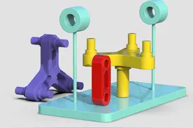 用SolidWorks装配一个多连杆传动机构图片