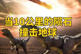 当10公里的陨石撞击地球会发生什么？重现恐龙灭绝，翻译配音重制图片