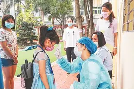 迟到的开学“童”样精彩图片