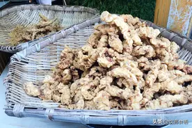 农村坝坝席的炸酥肉，曾是老人小孩的宠儿图片