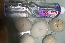 巨大冰雹突袭大连烟台，汽车苹果非常受伤！网友：大寒潮要来了？图片