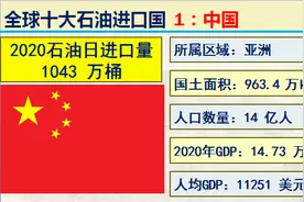 世界10大石油进口国，中国石油十大来源国，石油大计任重而道远图片