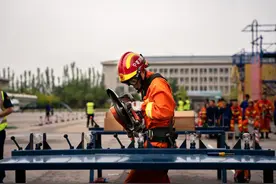 向战而行 一往无前——固原支队开发区大队政府专职消防员职业技能竞赛风采展图片