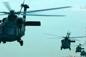 直-8L、直-20大机群罕见同时亮相演兵场，运载空突步兵攻城掠地，场面震撼图片