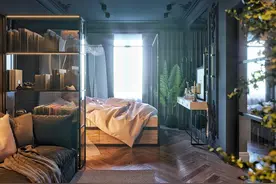 46岁姐姐38㎡小屋，光一个卧室就把我吸引了，全屋时尚优雅高级图片