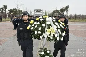缅怀革命先烈 传承红色精神 清明节前夕 大名县各单位到烈士陵园开展清明节纪念活动图片
