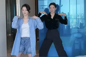 苗苗生完孩真火辣，穿衬衫配骑行裤跳舞，舞姿优雅难怪讨郑恺喜欢图片
