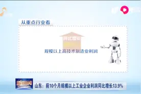 山东：规模以上工业企业保持向好发展趋势，利润同比增长13.9%视频封面