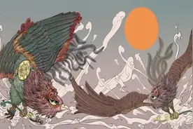 中国上古神鸟：比凤凰地位高，舜就是它的化身，而且还是双瞳图片