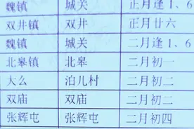 河北邯郸魏县庙会时间表图片