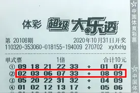 苏州新手小伙随机选号喜提大乐透588万图片