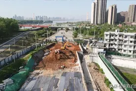 新武金堤路进展迅速，三环至武嘉高速段，计划6月底完工图片