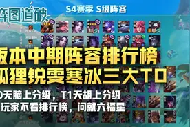云顶之弈S4赛季阵容排行榜，狐狸锐雯寒冰T0，T1天胡才能玩图片