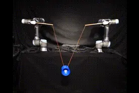 机械臂抖空竹你见过吗？欧姆龙继乒乓球教练机器人之后又一力作图片
