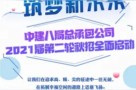 【才•头条】中建八局总承包公司第二轮秋季招聘全面启动图片