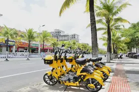 万宁引进松果电单车 呼吁市民文明骑行图片