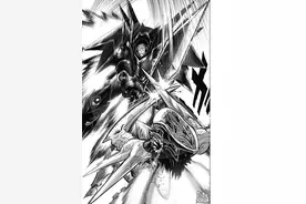 「一拳超人」漫画第182话，小杰与驱动骑士合体，众英雄显威图片