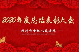 征途漫漫，惟有奋斗！杭州中院召开2020年度总结表彰大会图片