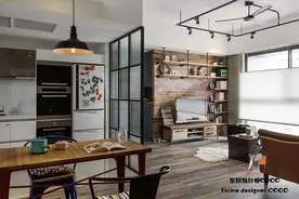 台湾夫妻的120㎡新居，不吊顶不刷墙，全屋“毛坯风”，超有品图片