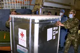 中国援助阿尔及利亚新冠疫苗抵阿图片